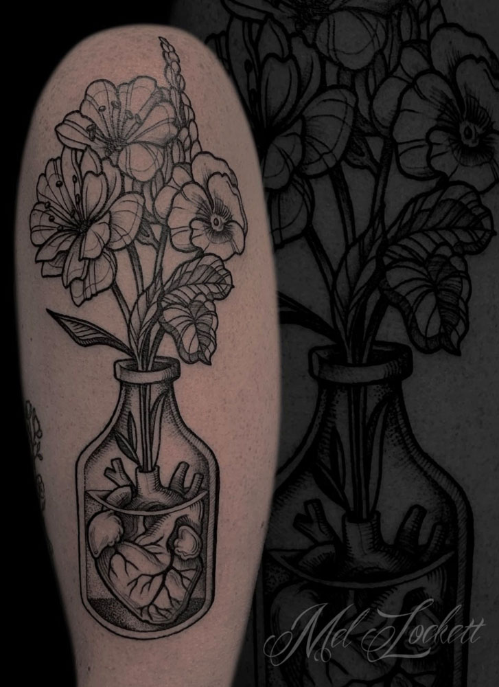 Aggregate 66+ vase with flowers tattoo super hot in.eteachers